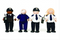 Wooden Police Toy Set