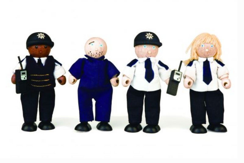 Wooden Police Toy Set