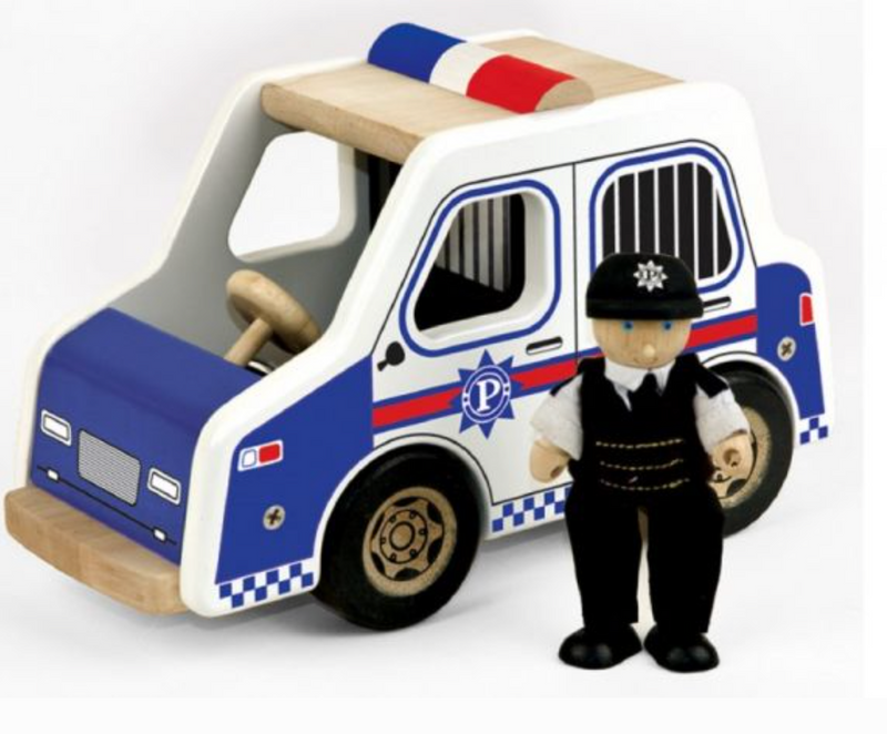 Wooden Police Toy Set