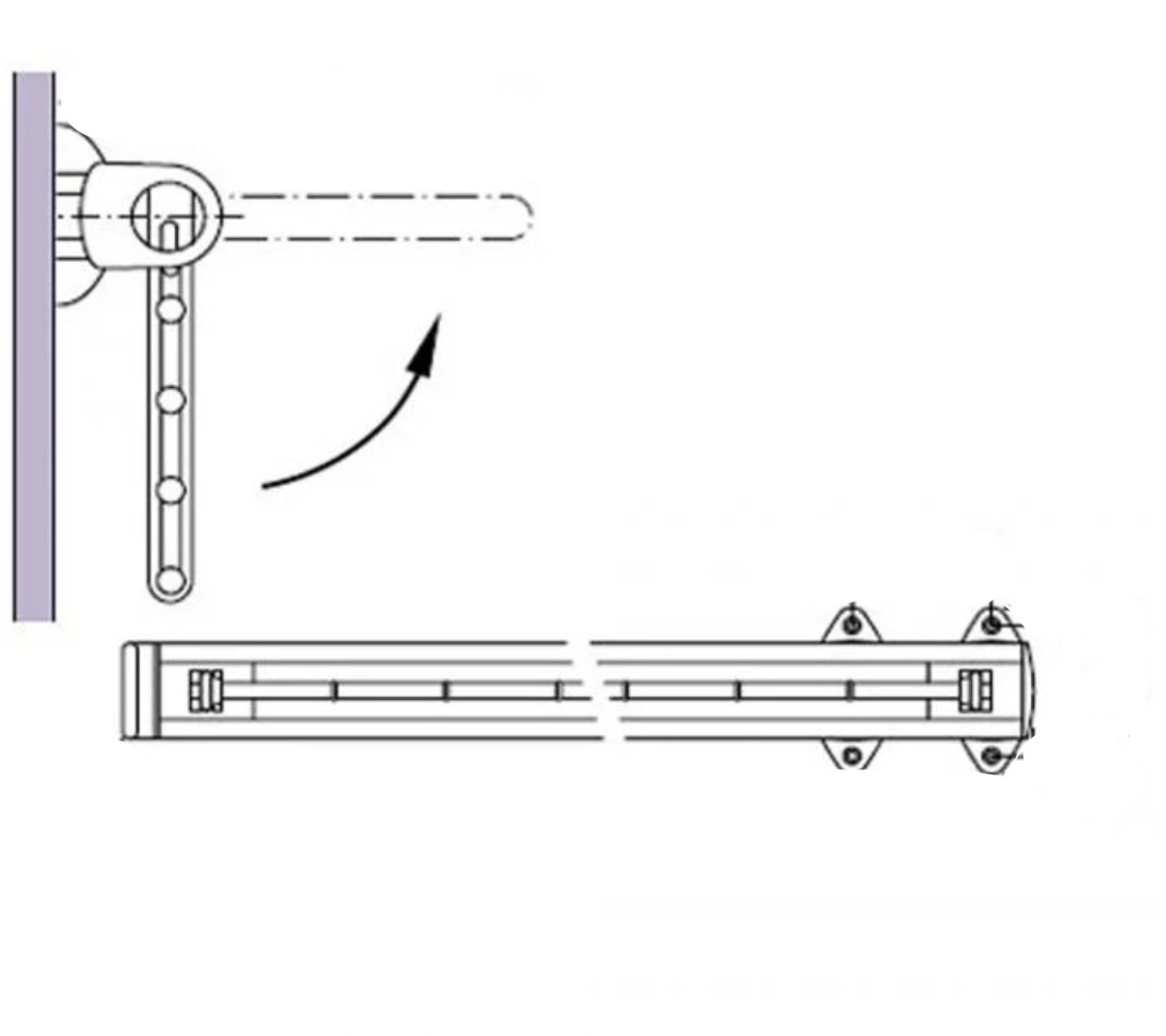 Pull-Out Rail for Ties, Trousers and Skirts