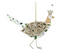 Gisela Graham Pheasant Wooden Hanging Christmas Decoration