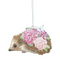 Gisela Graham Pink Hydrangea Wood Themed Christmas Decorations