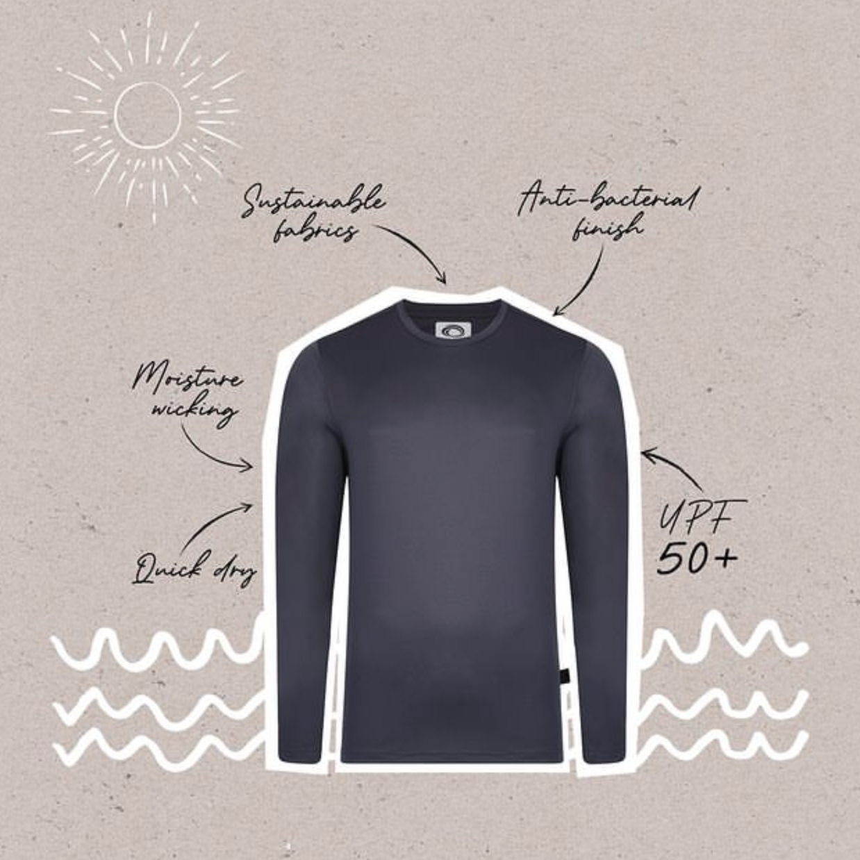 Typhoon Orkney Long Sleeve Tech Tee - Mens