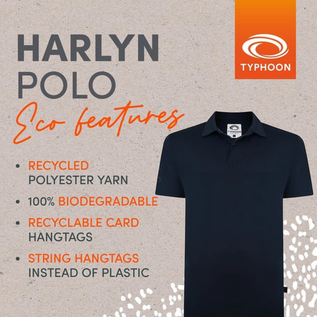 Typhoon Harlyn Short Sleeve Tech Polo - Mens