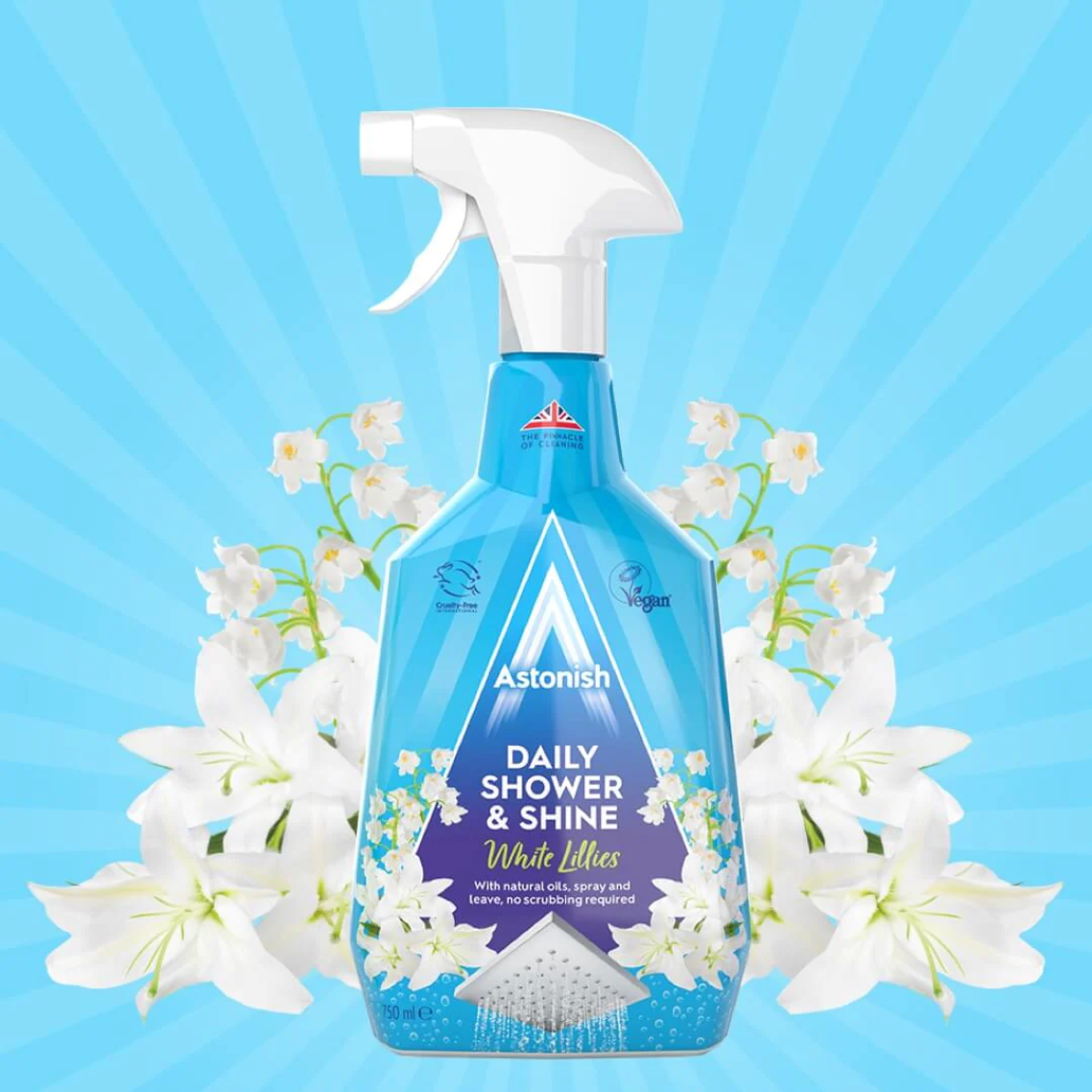 Astonish Daily Shower & Shine White Lilies - 750ml