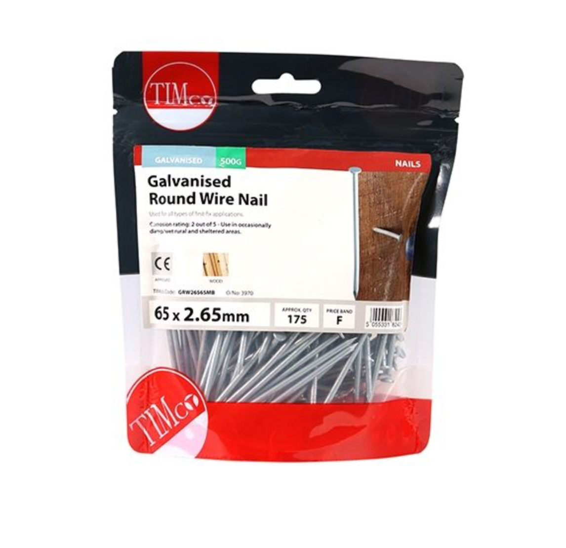 Timco Galvanised Round Wire Nail - various sizes available