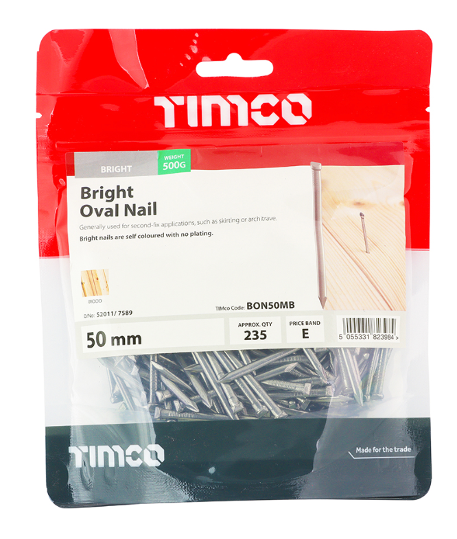 Timco Oval Nails - Bright