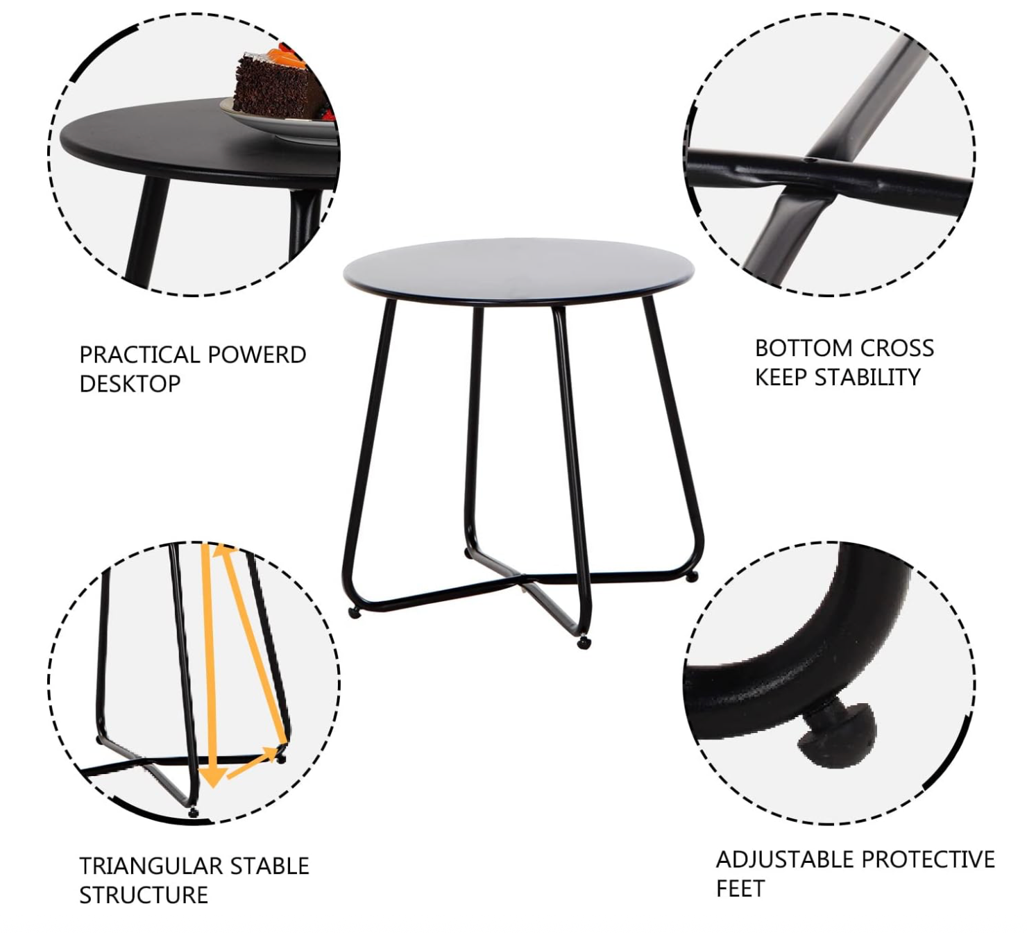 Westfield Outdoor - Indoor & Outdoor Table- Black