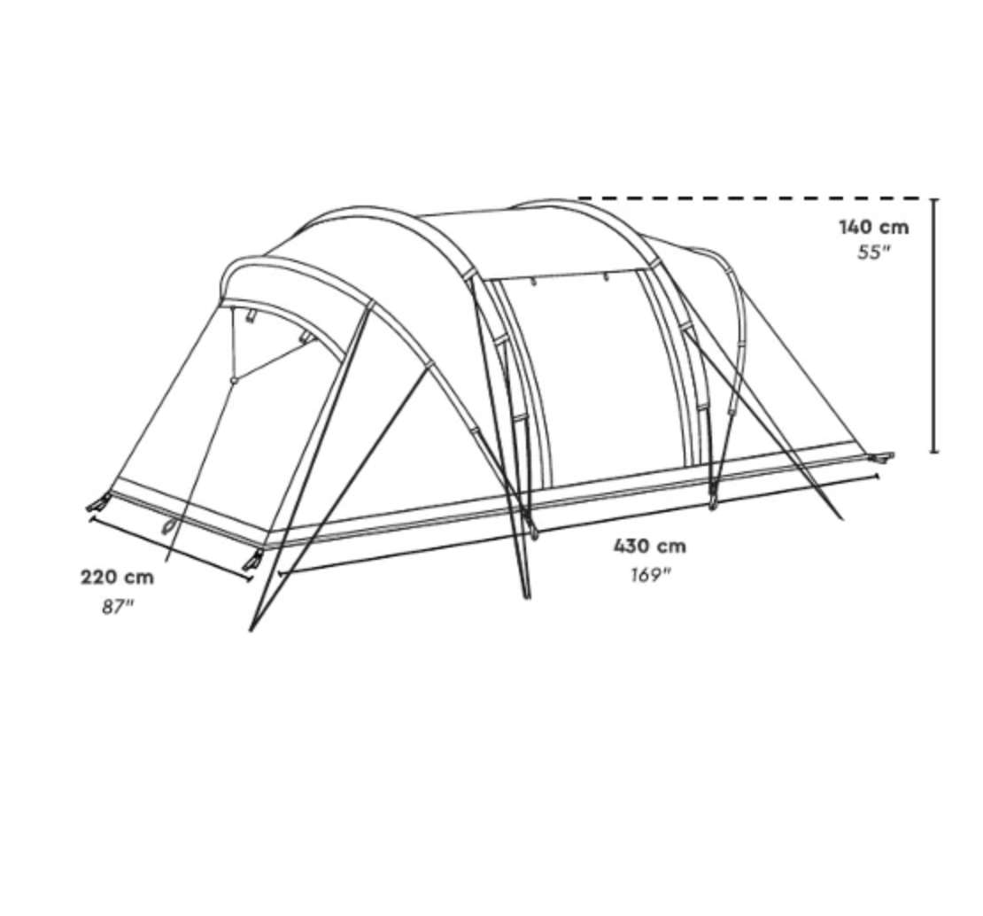 Tambu Agnikunda - 4 Person Trekking Vis a Vis Tent -  50% OFF