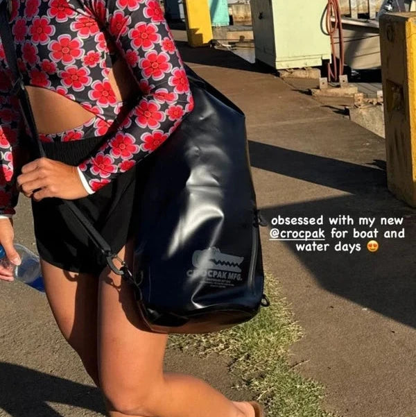 Crocpak Black Classic Dry Bag - Protective Waterproof Bag - Various Sizes