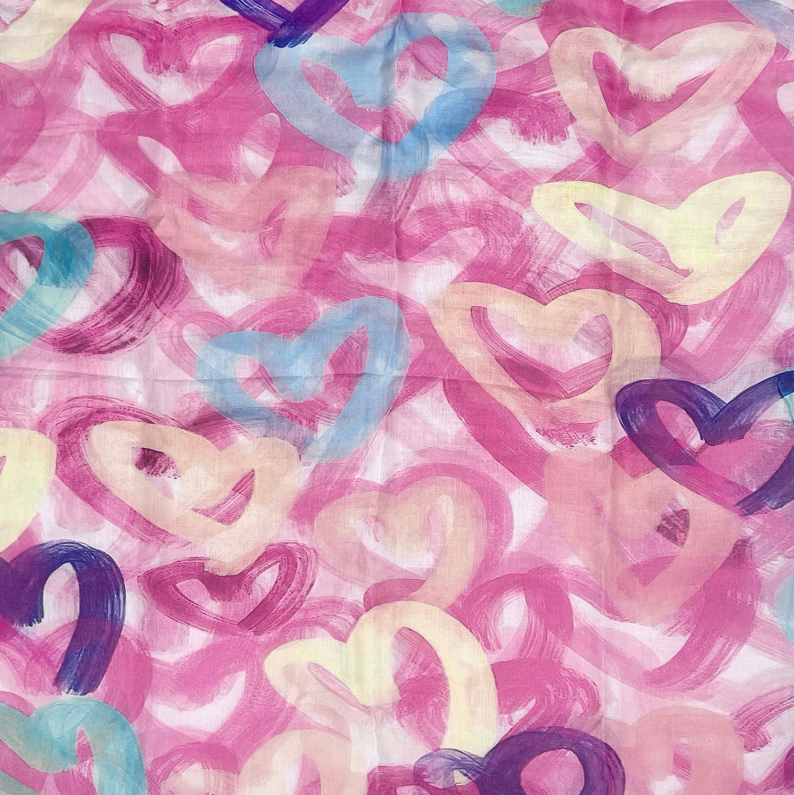 Weavermill Boxed Vintage Scarf " Brushed Hearts" - Various Colours