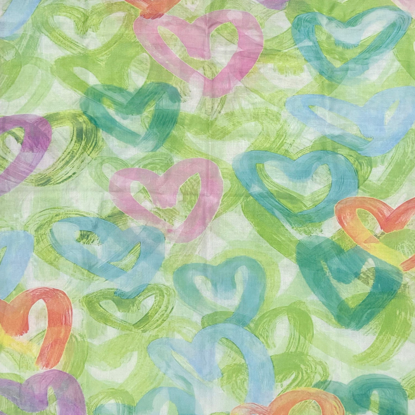 Weavermill Boxed Vintage Scarf " Brushed Hearts" - Various Colours