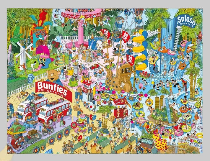 Gibsons Jokesaws Jigsaw Puzzle - 'Trouble in Paradise' - 1000 pieces