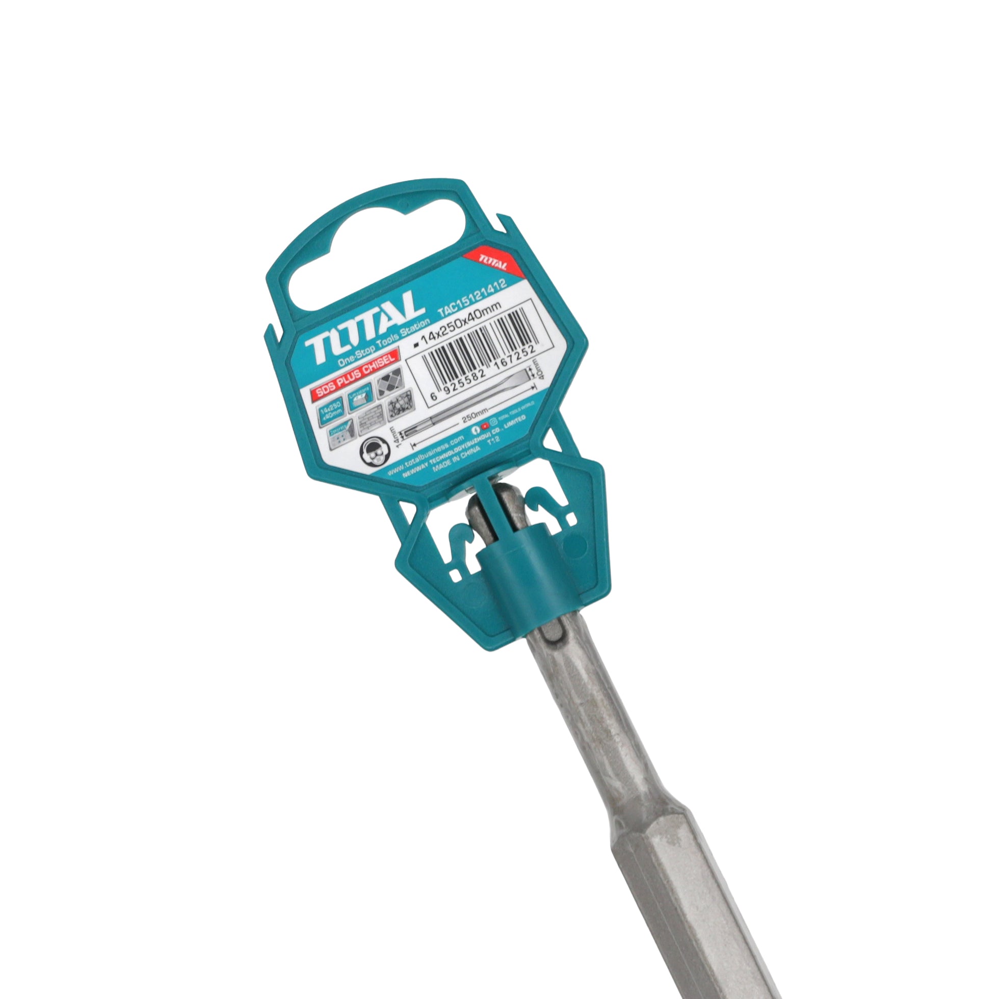Total SDS Plus Chisel - 14 x 250 x 40mm - TAC15121412