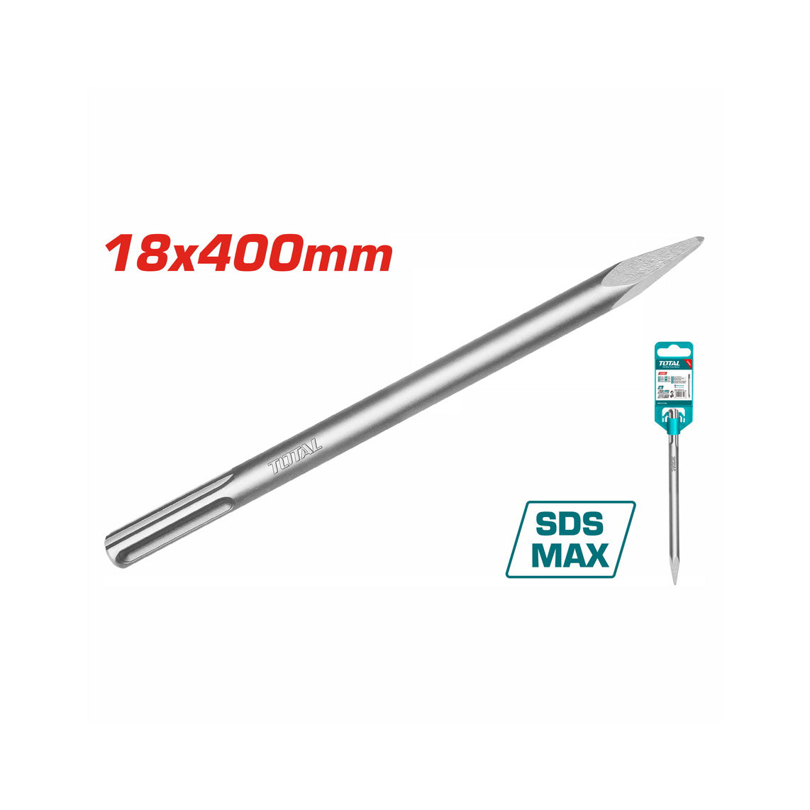 Total SDS Max Chisel - 18 x 400mm - TAC1521182