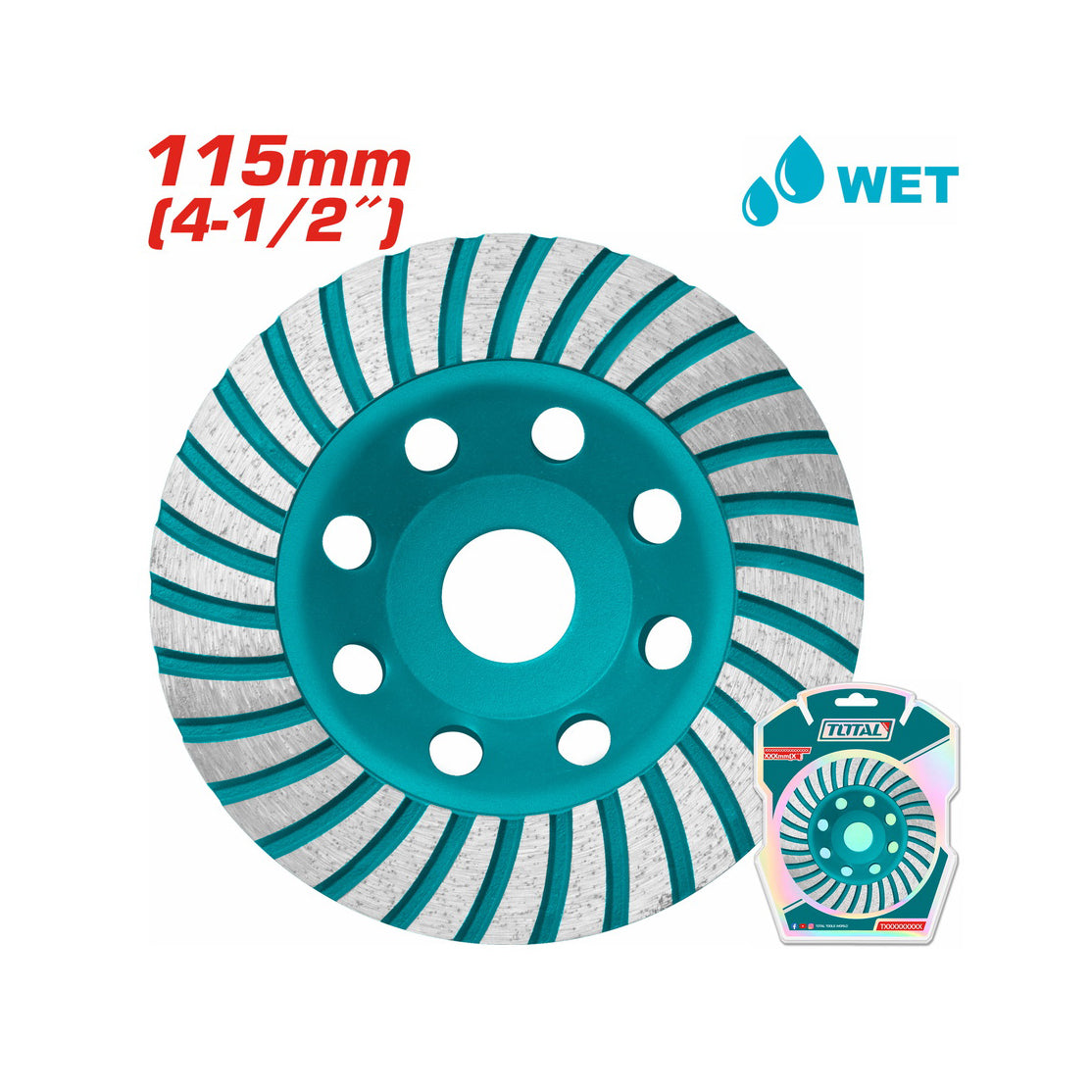 Total Diamond Cup Wheel - 115mm - TAC2411151