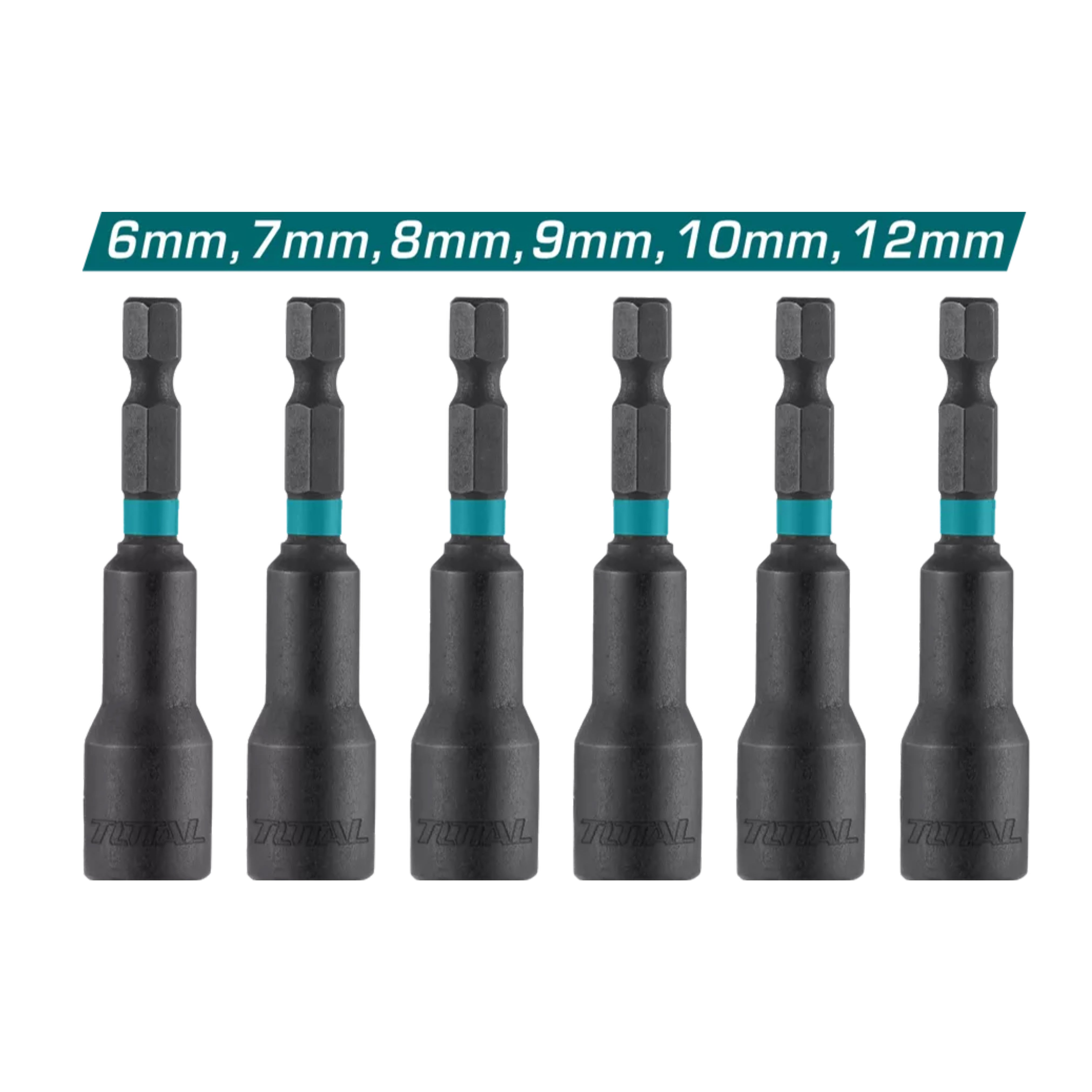 Total Magnetic Nuts Set - 6pcs - TAC2765061