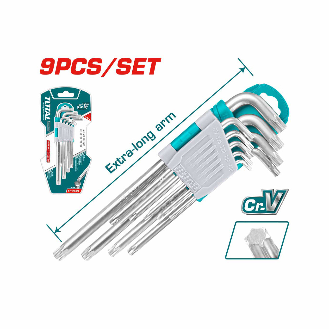 Total Torx Key Set - 9pcs - THT106391