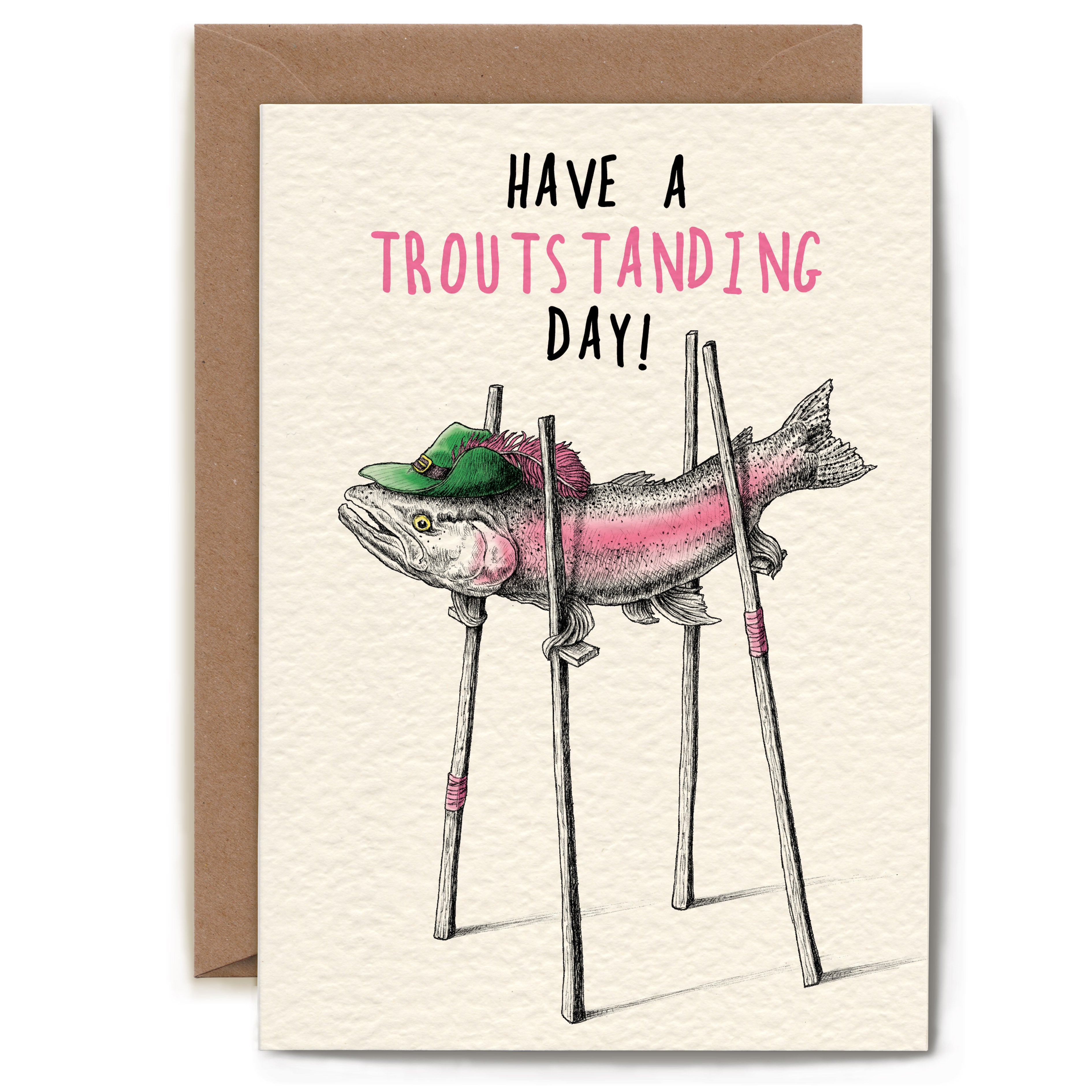 Troutstanding Card by Bewilderbeest