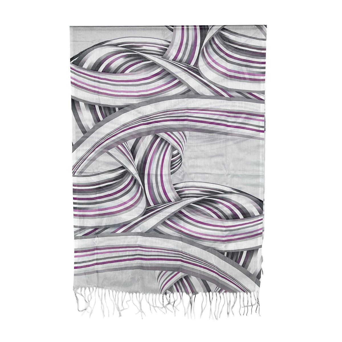 Weavermill Boxed Vintage Scarf " Ribbon Fringe " various colours