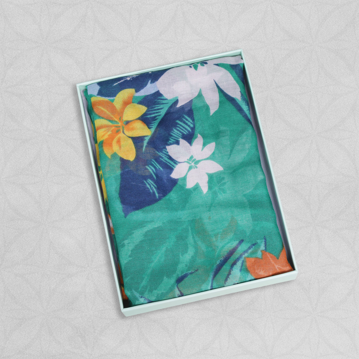 Weavermill Boxed Vintage Scarf " Hawaiian Floral" - Various Colours