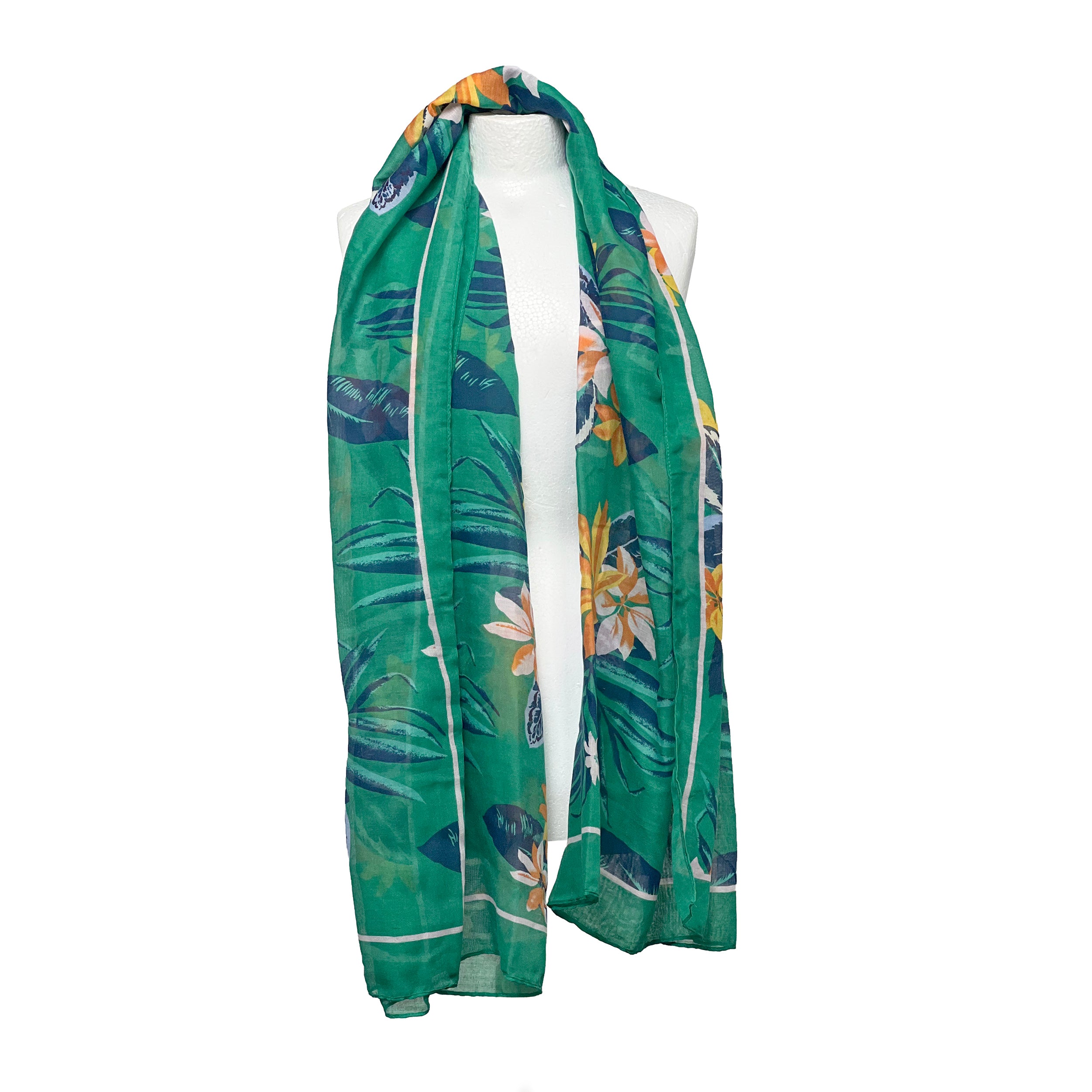Weavermill Boxed Vintage Scarf " Hawaiian Floral" - Various Colours
