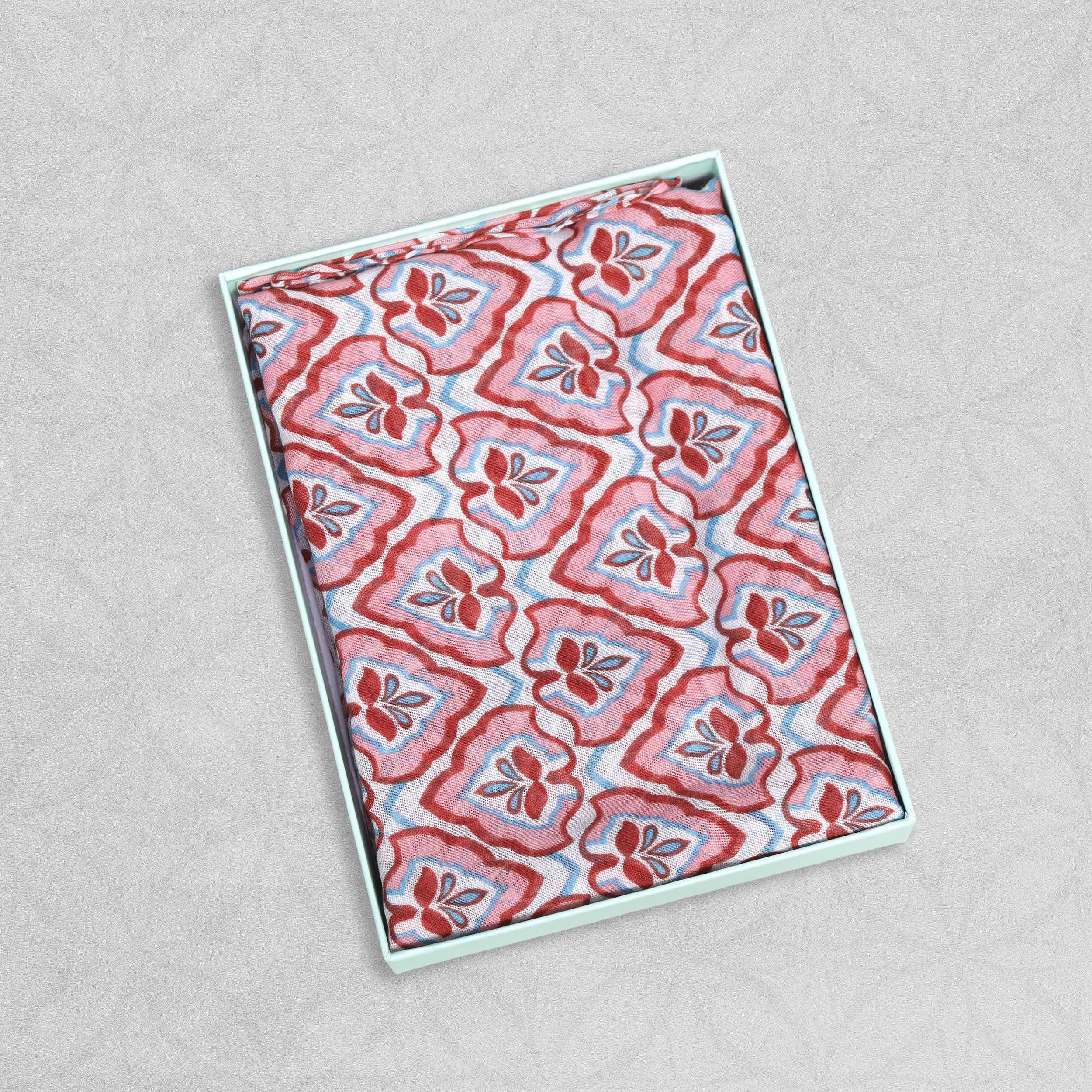 Weavermill Boxed Vintage Scarf " Triangle Leaf" - Various Colours