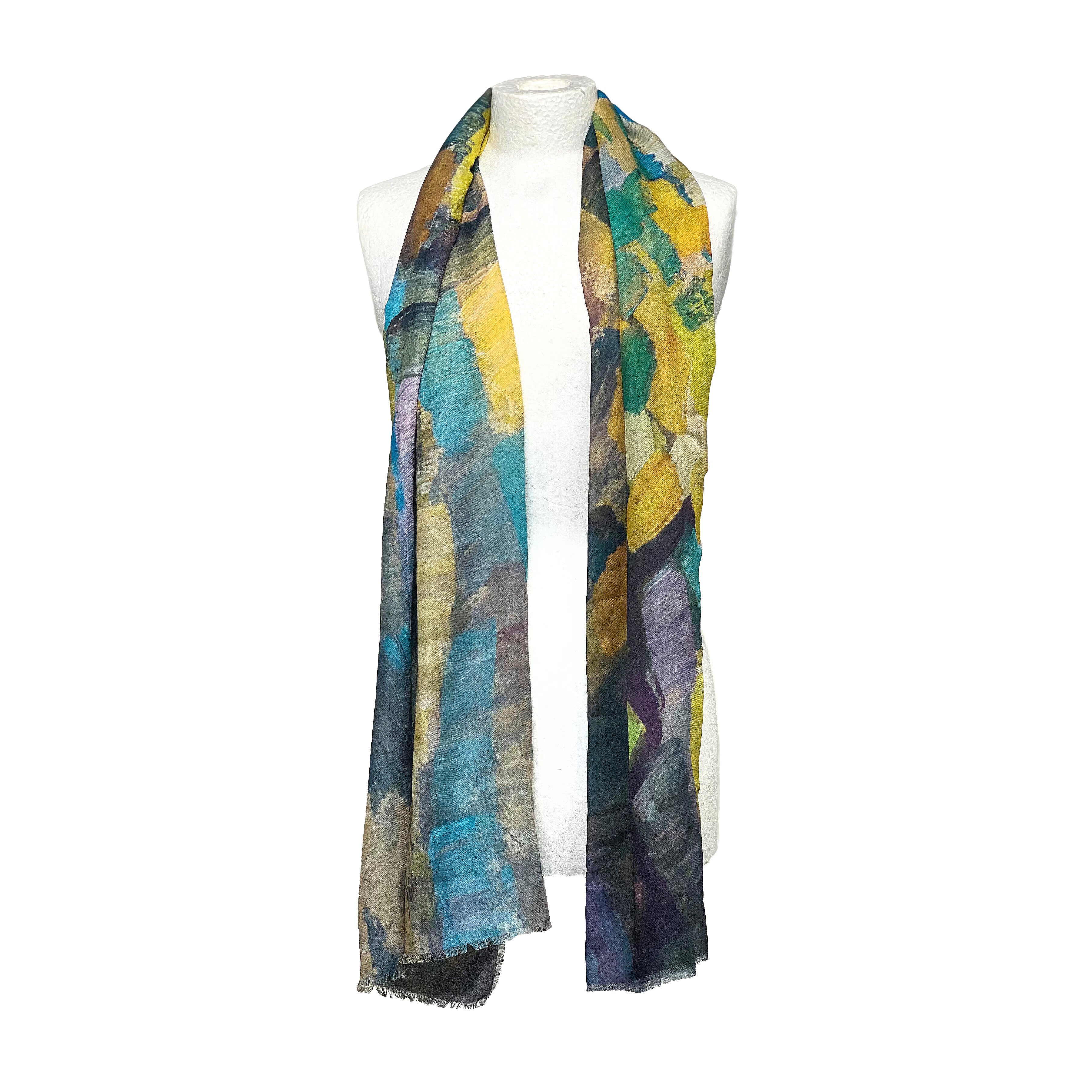 Weavermill Boxed Vintage Scarf " Abstract Palette" - Various Colours