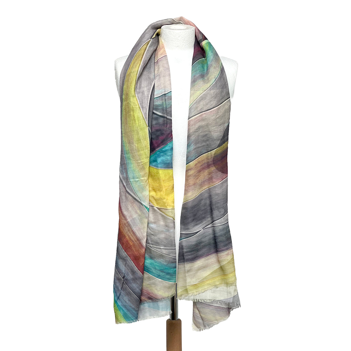 Weavermill Boxed Vintage Scarf " Waves " - Various Colours