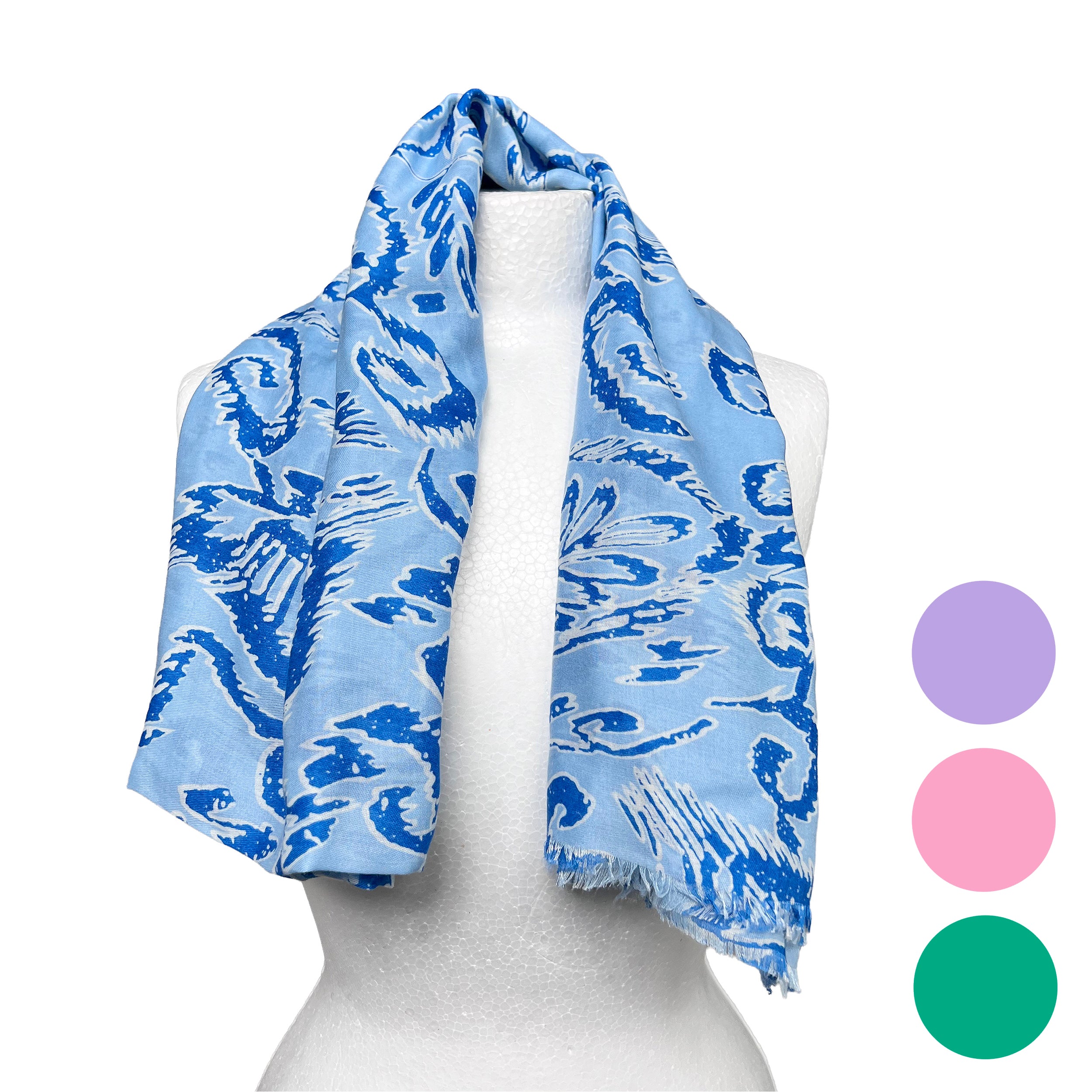 Weavermill Boxed Vintage Scarf " Botanical " - Various Colours