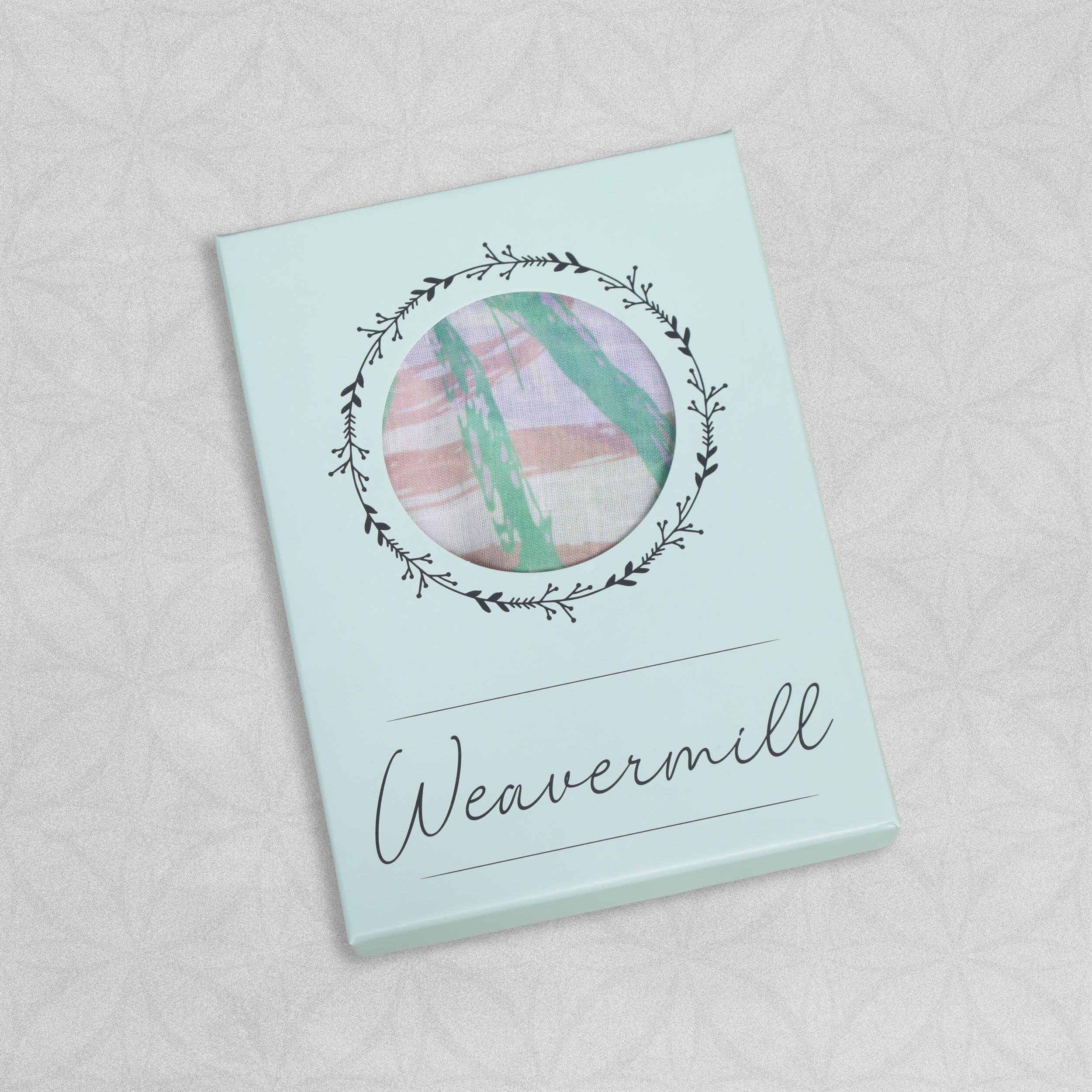 Weavermill Boxed Vintage Scarf " Palm Leaves " - Various Colours