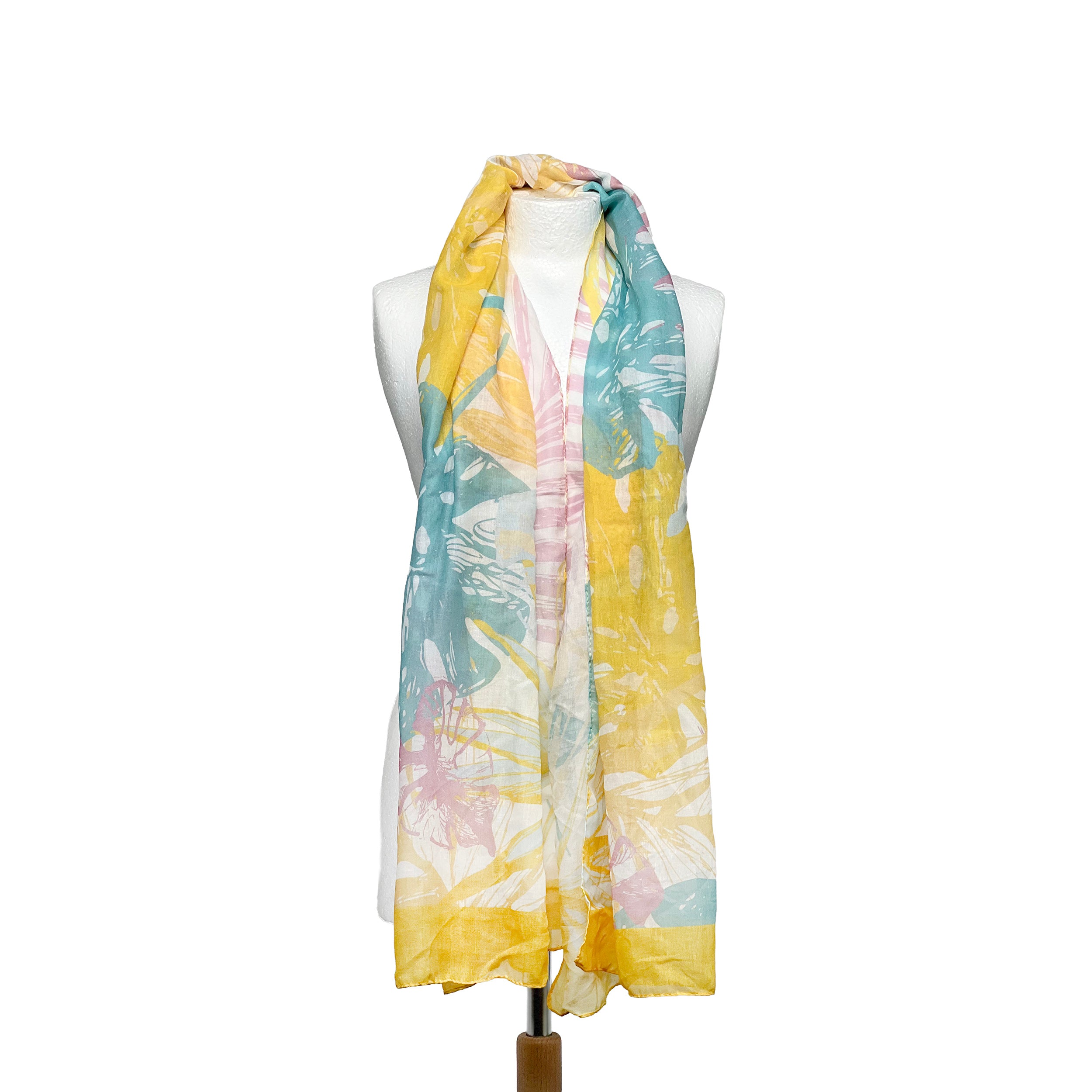 Weavermill Boxed Vintage Scarf " Palm Leaves " - Various Colours