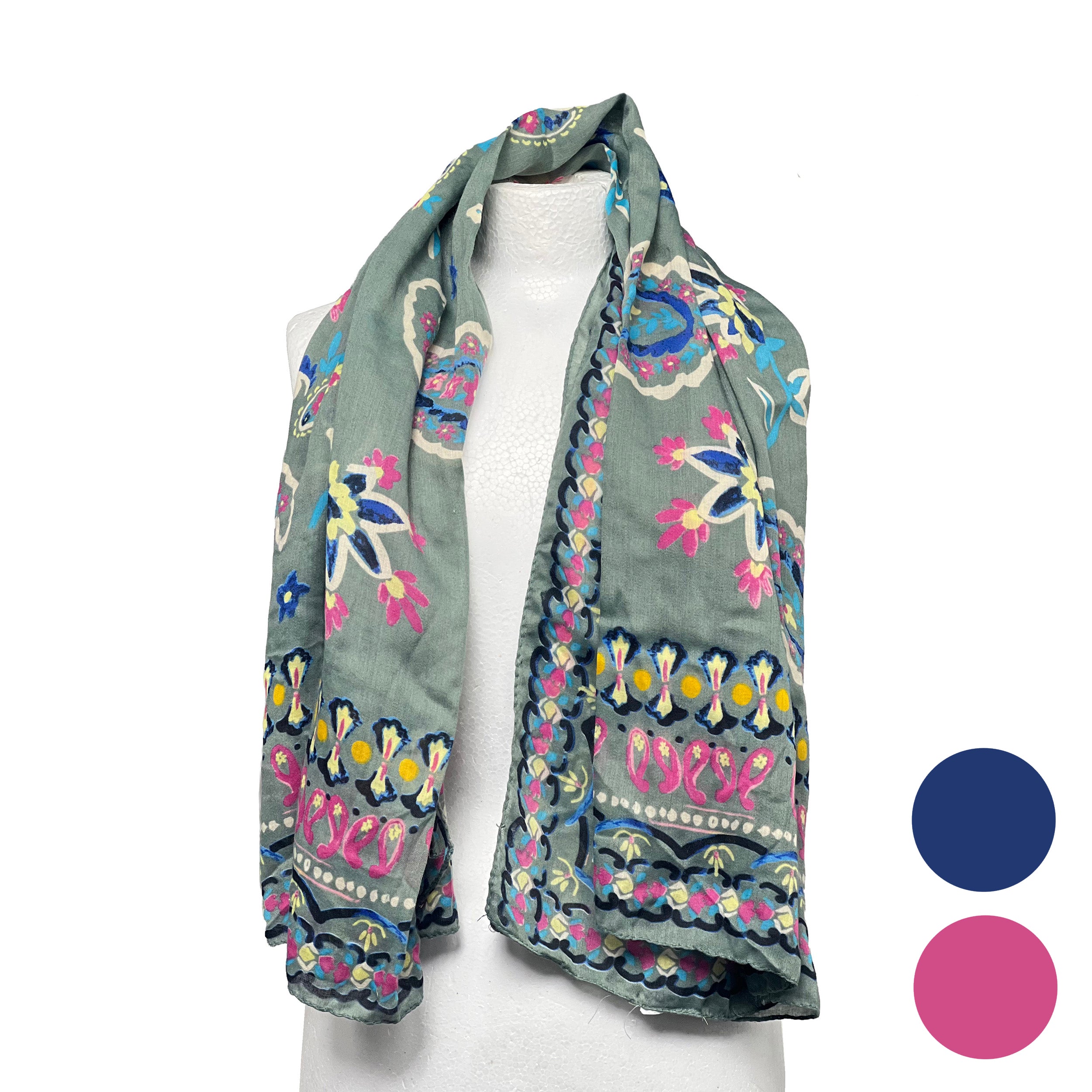 Weavermill Boxed Vintage Scarf " Bohemian " - Various Colours