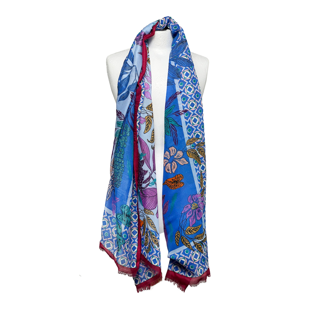 Weavermill Boxed Vintage Scarf "Exotic Botanical" - Various Colours