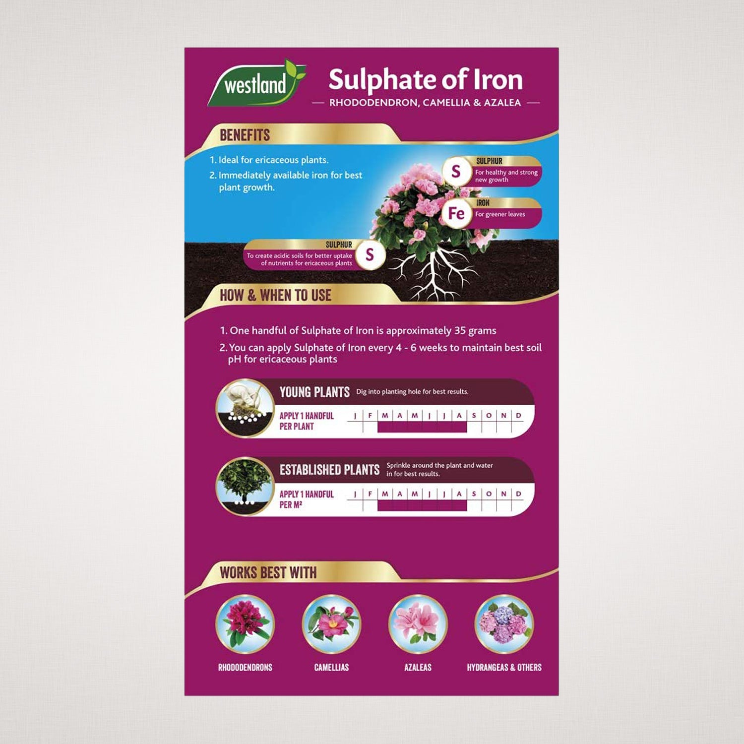 Westland Sulphate of Iron Ericaceous Booster - 1.5kg