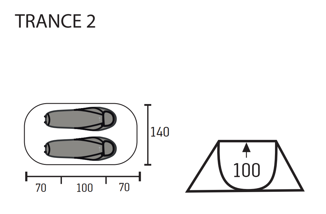 Portal Outdoor - Trance 2 Person Pop Up Tent