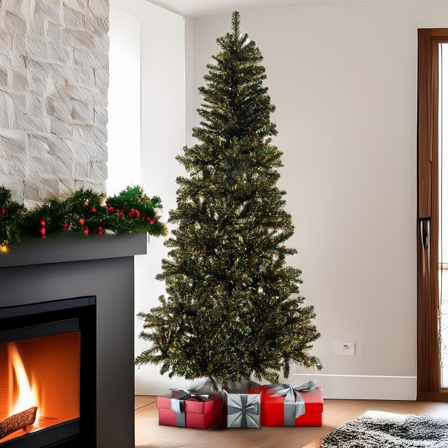 Artificial Gold & Green 7ft Enchanted Dream Christmas Tree