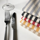 Cote-de-Amor Cotton Striped Dinner Napkins 45 x 45cm - Set of 12
