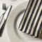 Cote-de-Amor Cotton Striped Dinner Napkins 45 x 45cm - Set of 12