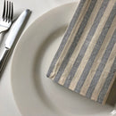 Cote-de-Amor Cotton Striped Dinner Napkins 45 x 45cm - Set of 12