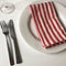 Cote-de-Amor Cotton Striped Dinner Napkins 45 x 45cm - Set of 12
