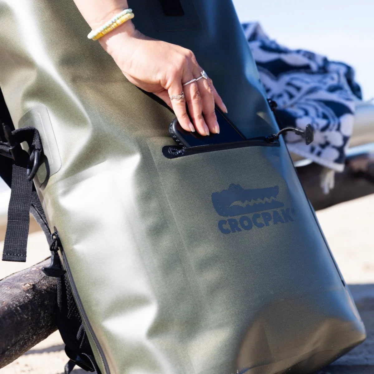 Crocpak Odyssey Roll Top Backpack - Protective Waterproof Bag