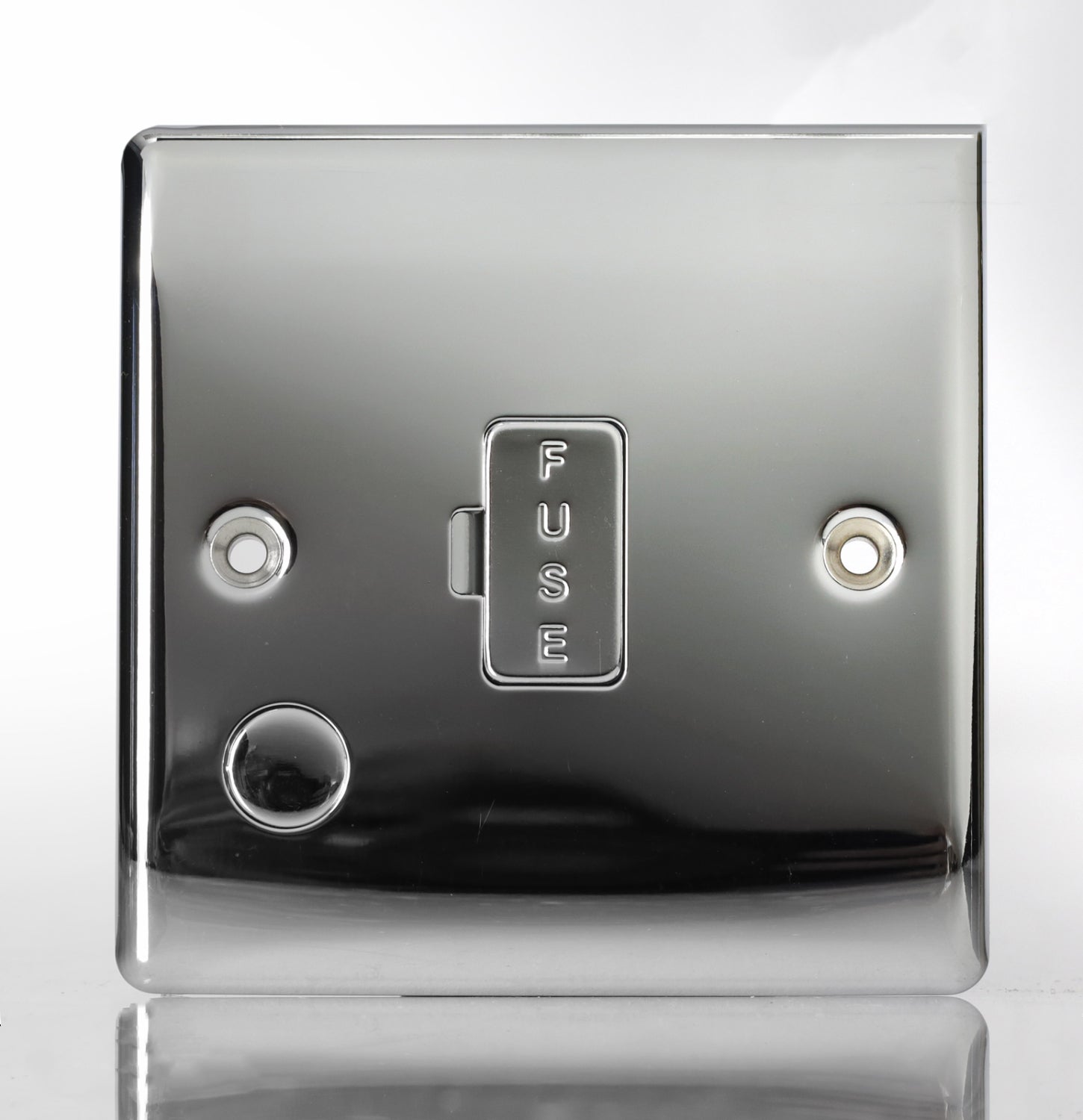 BG Nexus Metal Unswitched Fused Connection Unit with Cable Outlet - Polished Chrome