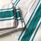 Cotton Stripe Kitchen Tea Towels - Set of 12
