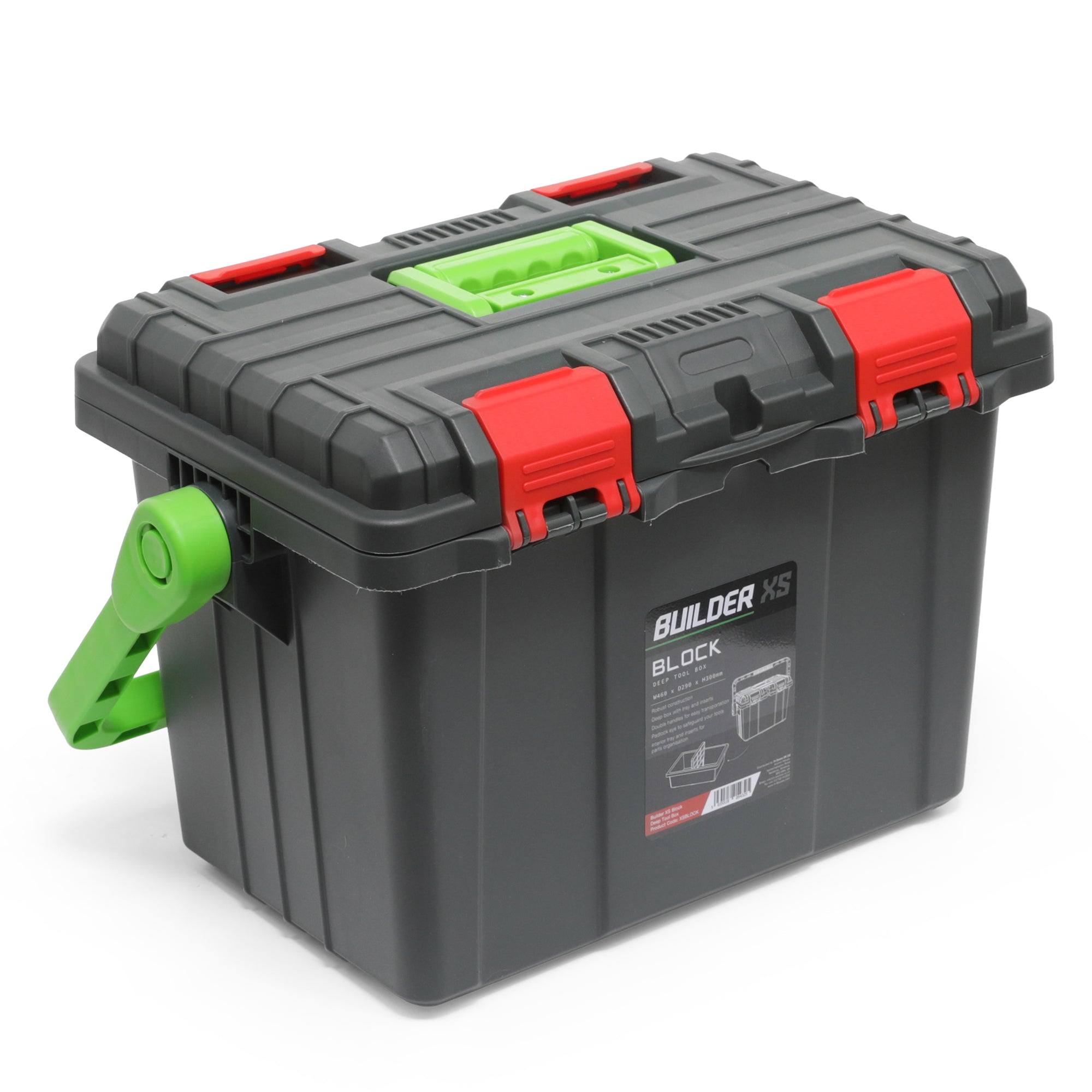 Builder Pro Block Deep Tool Box W460 x D290 x H300mm
