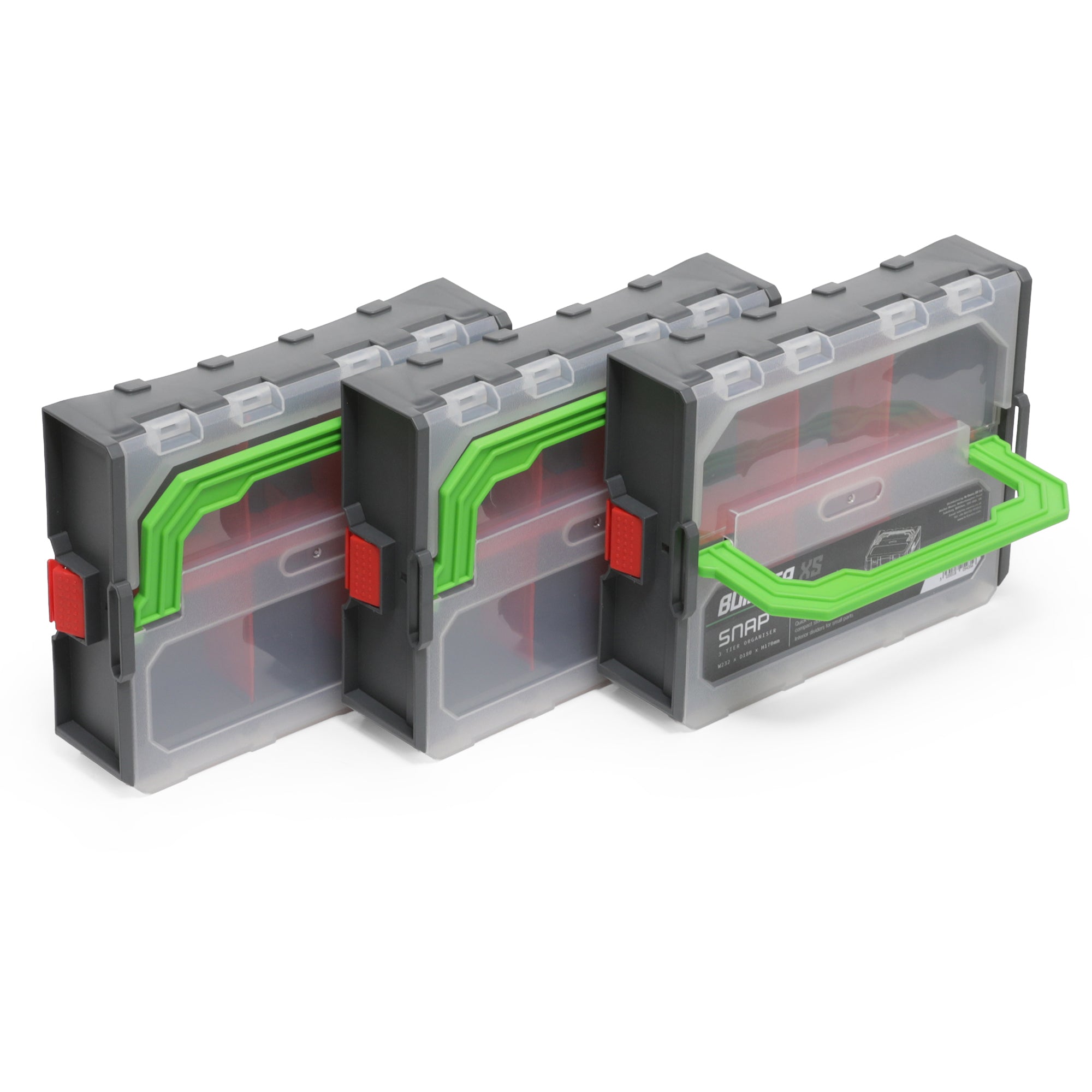 Builder Pro Snap 3 Tier Organiser W232 x D180 x H170mm