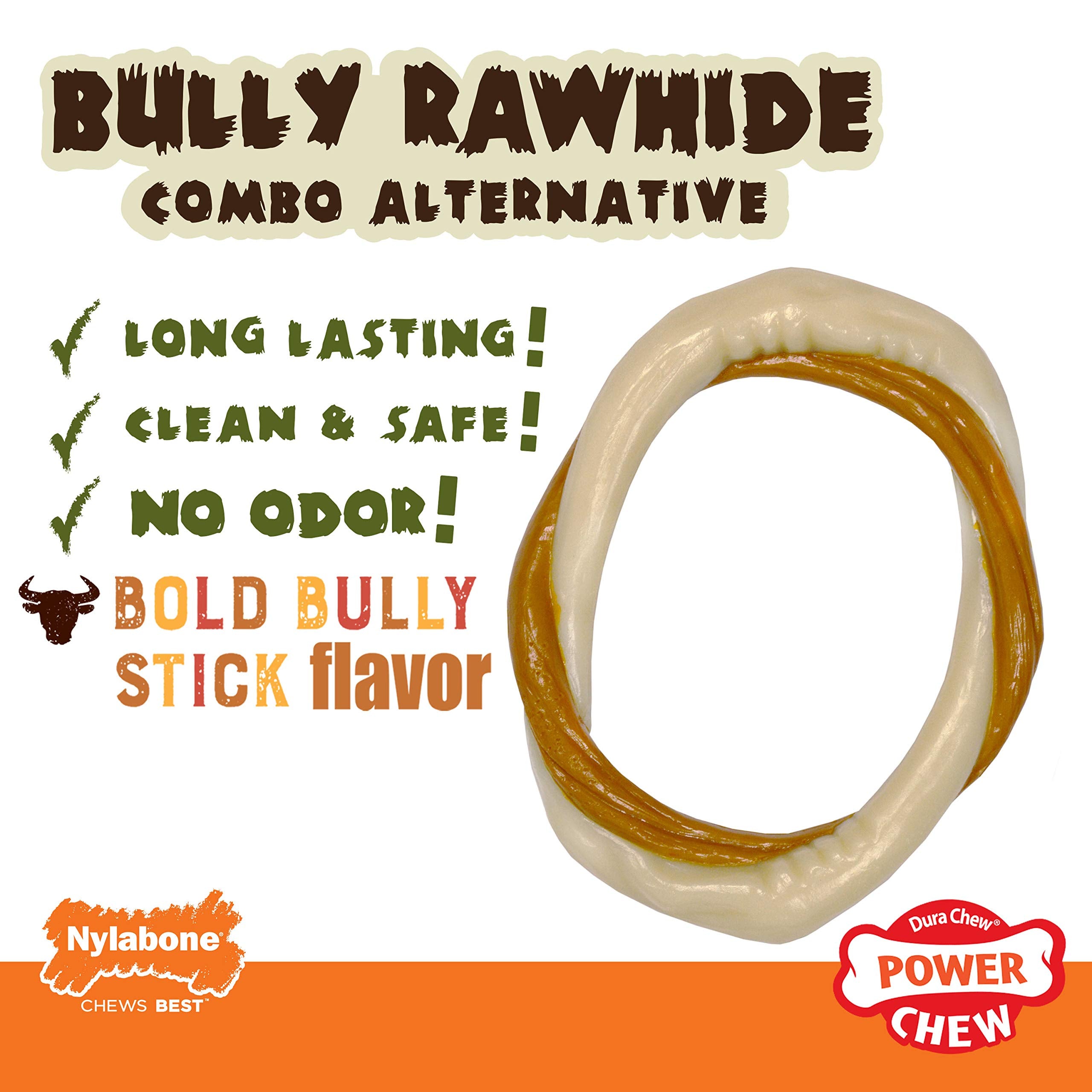 Nylabone Bully Rawhide Combo Alternative