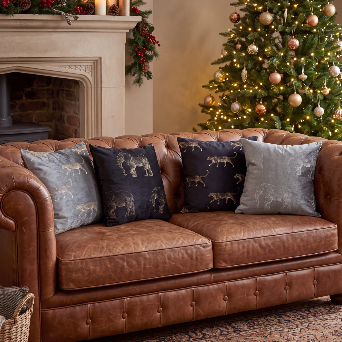 Lisa Pryde Luxury Feather Filled Jungle Cushion Collection