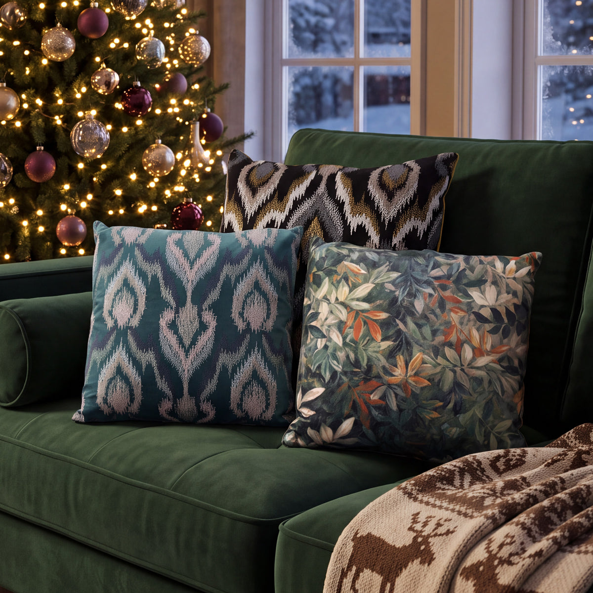 Lisa Pryde Luxury Patterned Velluto Polyester Filled Cushion Collection