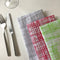 Cote-de-Amor Cross Hatch Cotton Dinner Napkins 42 x 42cm - Set of 12